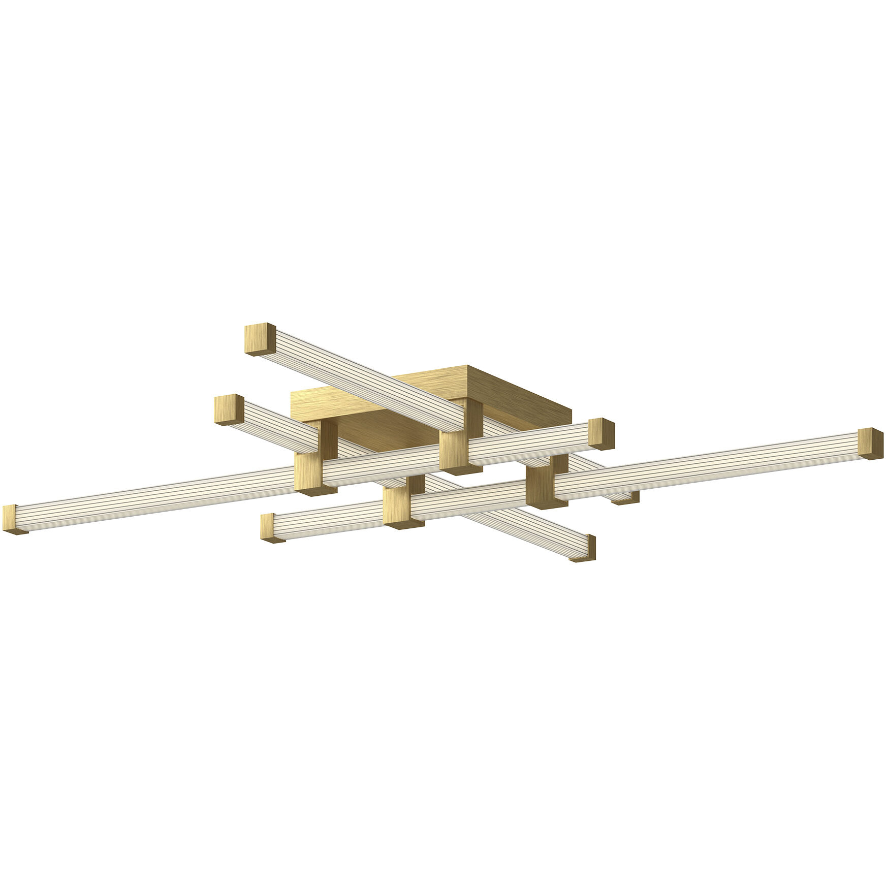 Blade LED 34.13 inch Brushed Gold Flush Mount Ceiling Light