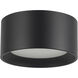 Uma 7.25 inch Black Semi-Flush Mount Ceiling Light
