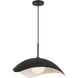 Kirby 1 Light 22.25 inch Black Pendant Ceiling Light