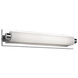 Charleston LED 24 inch Chrome Bath Vanity Light Wall Light