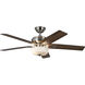 Erikson 52 inch Brushed Nickel Ceiling Fan