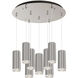 Cameo Multi Pendant Ceiling Light in Brushed Nickel