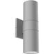 Lund LED 12 inch Gray Exterior Wall Sconce