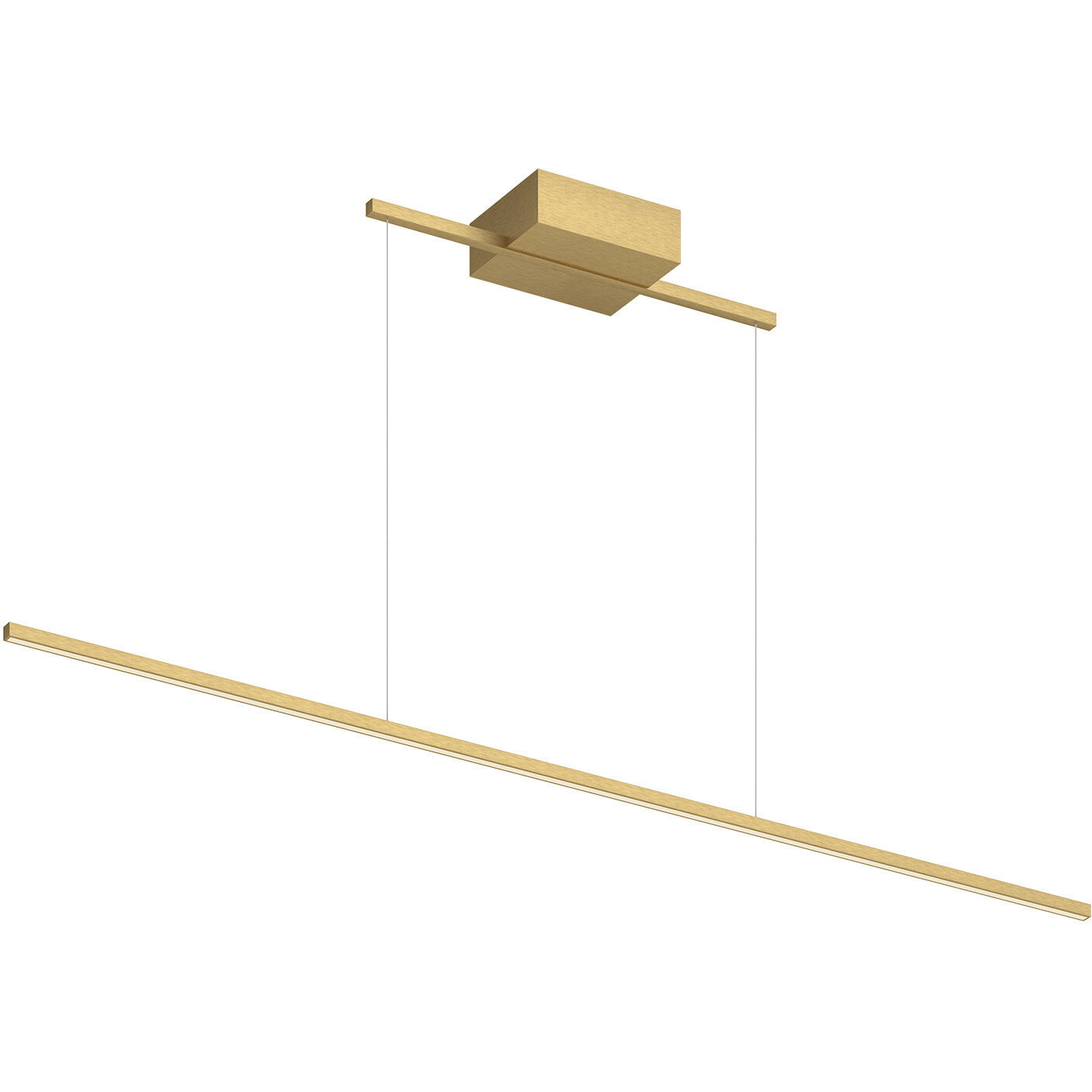 Vega Minor LED 47.38 inch Brushed Gold Linear Pendant Ceiling Light