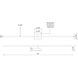 Pandora LED 50 inch Brushed Gold ADA Wall Sconce Wall Light