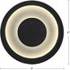 Stephord Black Exterior Wall Sconce in Frosted Glass