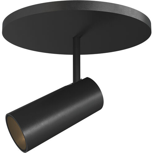 Downey LED 4.38 inch Black Semi-Flush Mount Ceiling Light