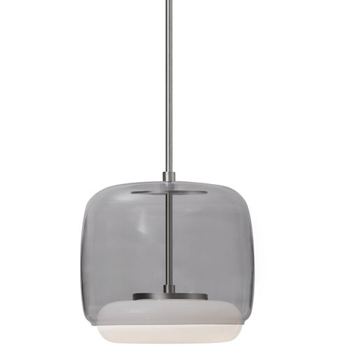 Enkel LED 10.25 inch Smoked and Brushed Nickel Pendant Ceiling Light
