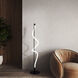 Cursive 60 inch 20.00 watt Black Floor Lamp Portable Light