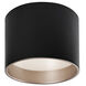 Mousinni LED 10 inch Black Flush Mount Ceiling Light