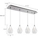 Victoria Multi Pendant Ceiling Light in Chrome