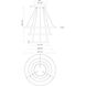Cerchio LED 31.5 inch White Chandelier Ceiling Light