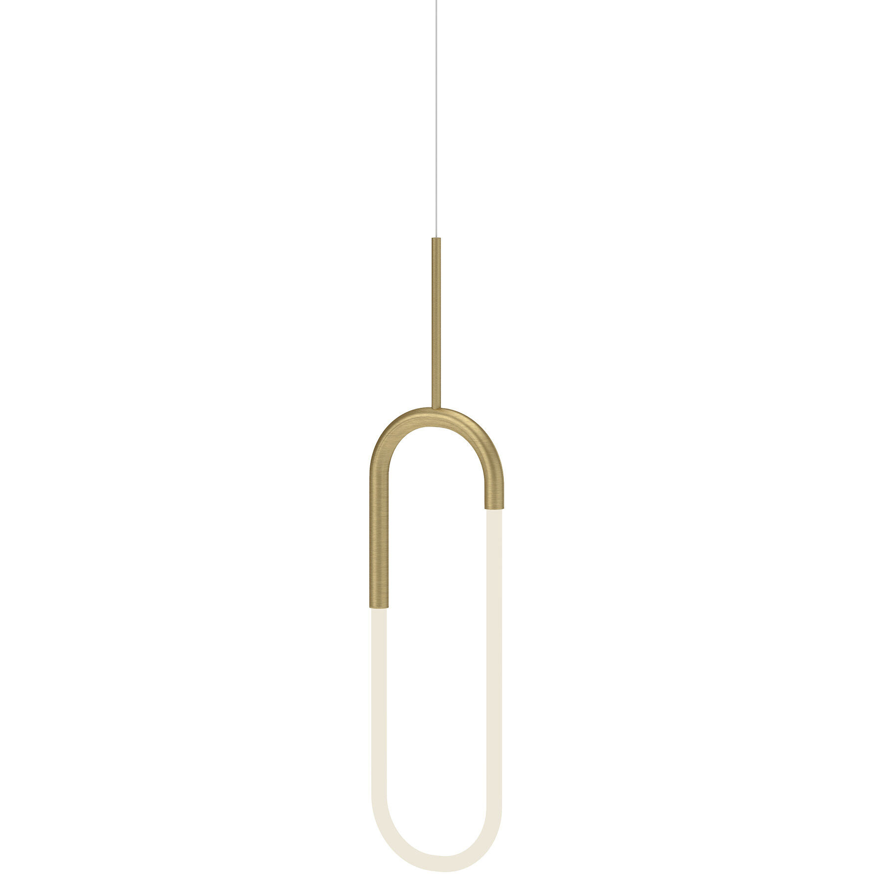 Huron Pendant Ceiling Light in Brushed Gold