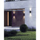 Nordic LED 7 inch Black Exterior Wall Light