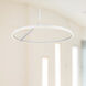 Roda LED 31.5 inch White Pendant Ceiling Light