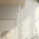 Motif LED 5.5 inch Brushed Gold Multi Pendant Ceiling Light