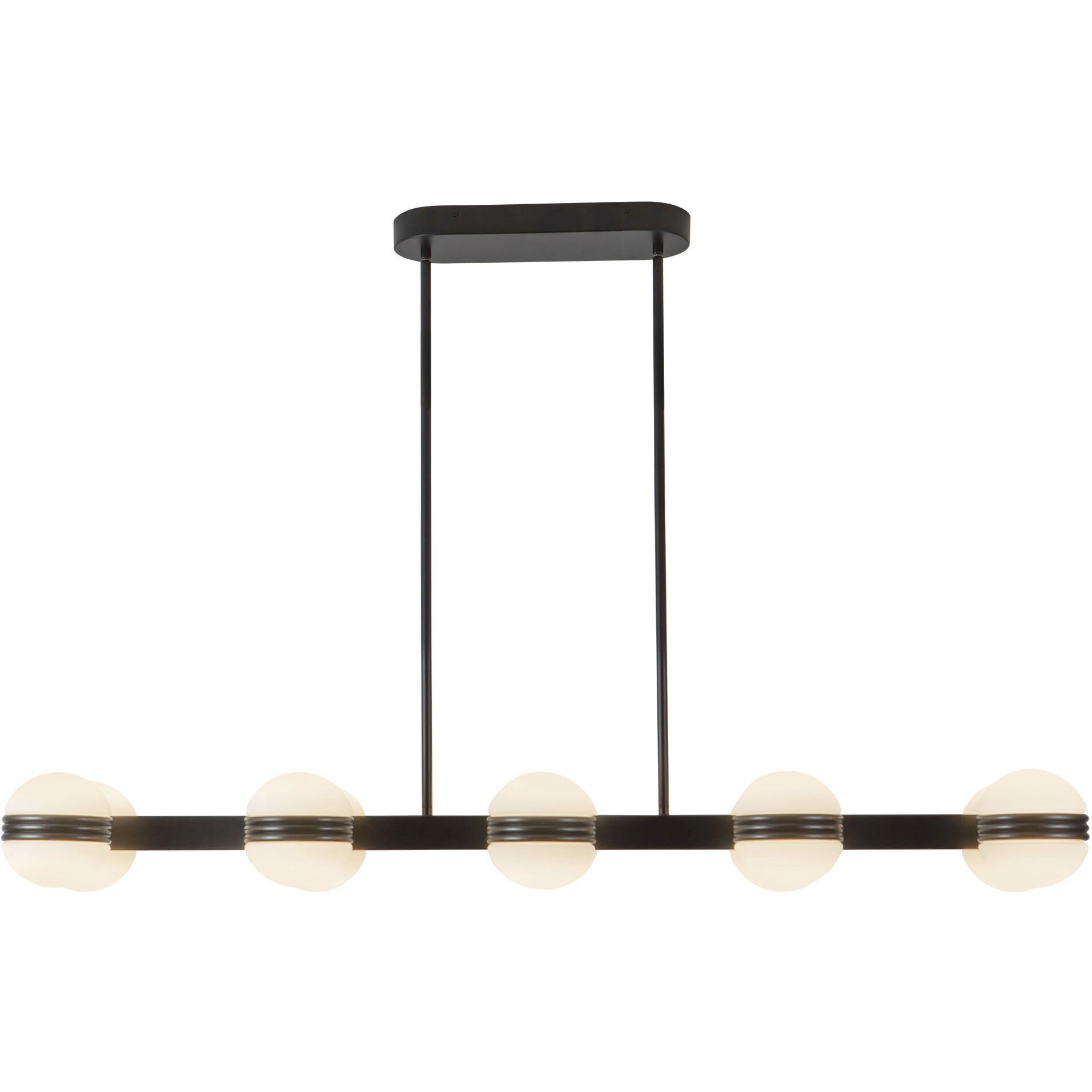 Selene 48 inch Black Linear Pendant Ceiling Light