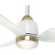Hugo 42.38 inch Brushed Gold Ceiling Fan