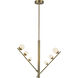 Cypress Pendant Ceiling Light in Brushed Gold