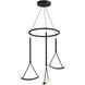 Mobil LED 26.38 inch Black Chandelier Ceiling Light