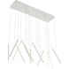 Chute LED 42 inch White Linear Pendant Ceiling Light