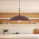 Regent 1 Light 19 inch Burgundy Pendant Ceiling Light