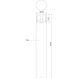 Glen 120 24 watt Black Exterior Bollard