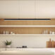 Vega Linear Pendant Ceiling Light in Black