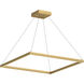 Piazza Pendant Ceiling Light in Brushed Gold