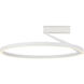 Roda LED 23.63 inch White Semi-Flush Mount Ceiling Light