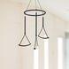 Mobil LED 26.38 inch Black Chandelier Ceiling Light