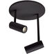 Downey LED 4.38 inch Black Semi-Flush Mount Ceiling Light