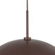 Kirby Pendant Ceiling Light in Burgundy