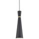 Vanderbilt 1 Light 5.88 inch Black With Gold Detail Pendant Ceiling Light