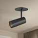 Downey LED 2.38 inch Black Semi-Flush Mount Ceiling Light