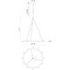 Rezz LED 27.63 inch Brushed Nickel Pendant Ceiling Light