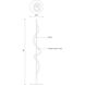 Cursive 60 inch 20 watt Black Floor Lamp Portable Light