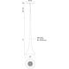 Bach LED 5 inch Brushed Gold Pendant Ceiling Light