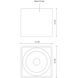 Falco LED 5.13 inch Black Flush Mount Ceiling Light, Square
