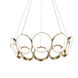Oros LED 29.13 inch Antique Brass Chandelier Ceiling Light