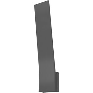 Nevis LED 24.13 inch Graphite Exterior Wall Sconce