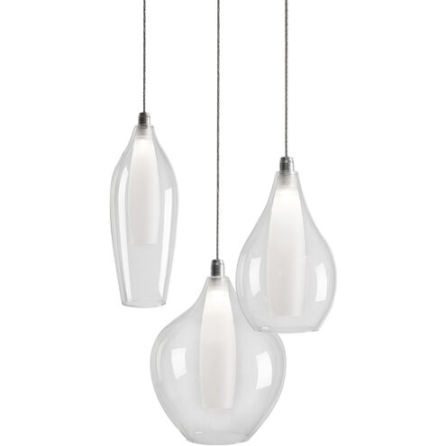 Victoria LED 11 inch Chrome Multi Pendant Ceiling Light
