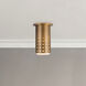 Astoria 1 Light 4.63 inch Vintage Brass Semi-Flush Mount Ceiling Light