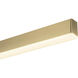 Vega LED 56 inch Brushed Gold Linear Pendant Ceiling Light