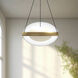 Virgo LED 12.13 inch Brushed Gold Pendant Ceiling Light