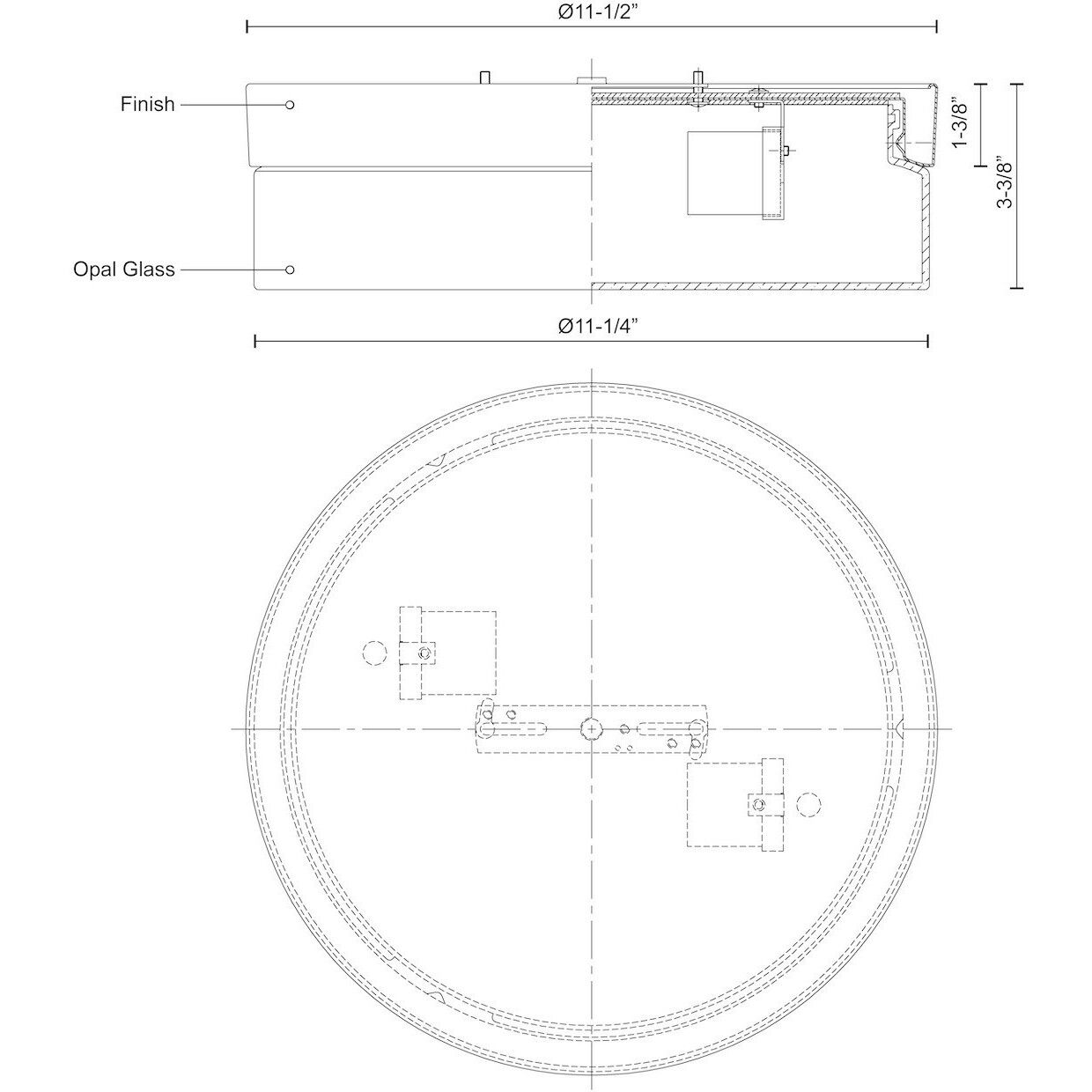 Lomita 2 Light 11.5 inch Brushed Nickel Flush Mount Ceiling Light