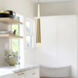 Ultra LED 2.13 inch Brushed Gold Pendant Ceiling Light