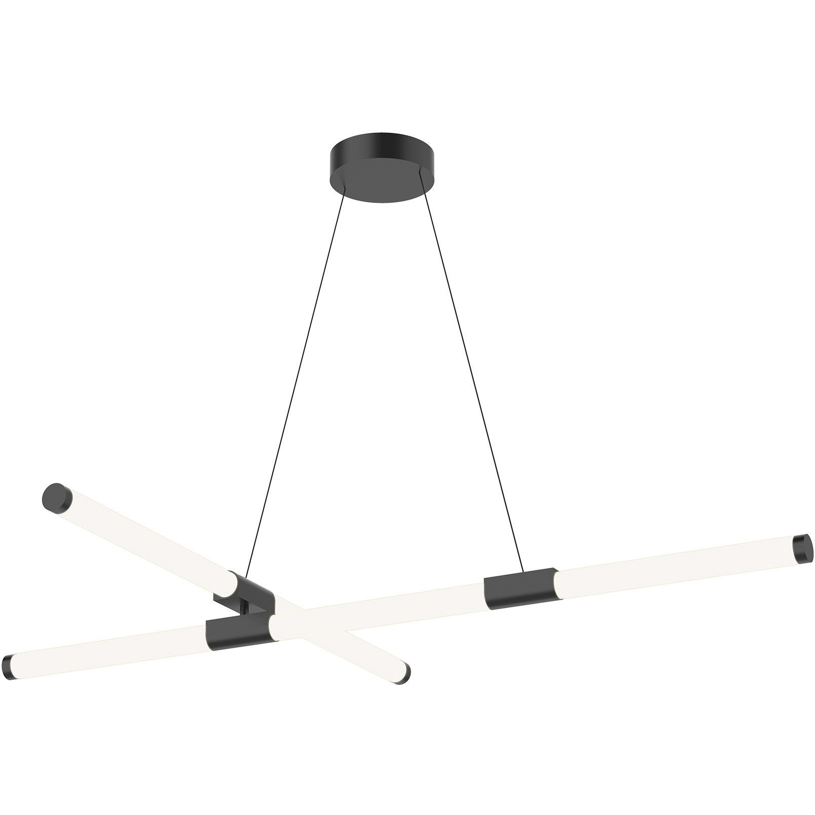 Akari LED 32.38 inch Black Chandelier Ceiling Light
