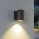 Nordic LED 5 inch Black Exterior Wall Light