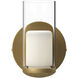 Birch Wall Sconce Wall Light in Brushed Gold